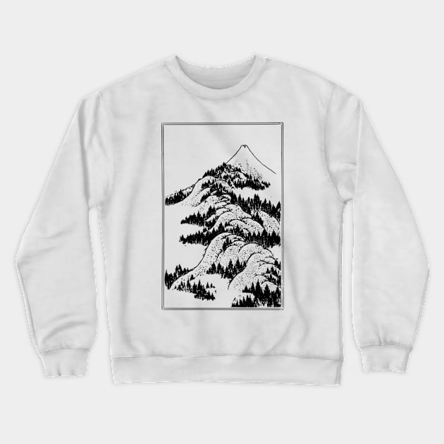 Classical Fuji vector image Crewneck Sweatshirt by Redbooster